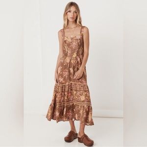 NWT spell and the Gypsy meadowland linen dress XS